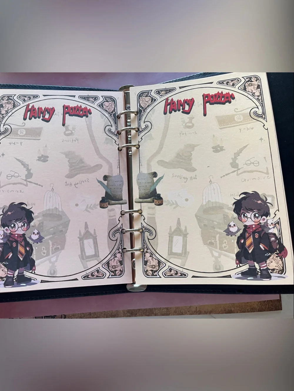 Fantasy Castle Journal Cover - Midnight Blue Notebook Case